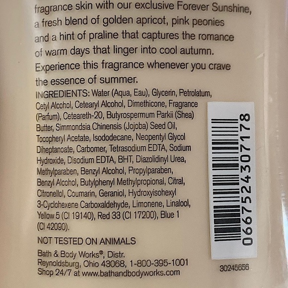 BATH & Body Works Retired Forever Sunshine Body Lotion - Picture 7 of 7